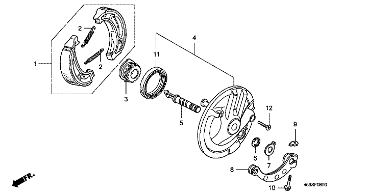 FRONT BRAKE PANEL