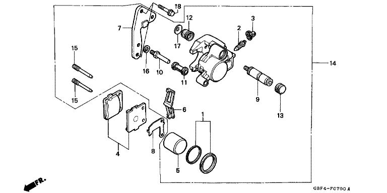 FRONT BRAKE CALIPER