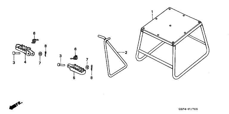 FOOTPEG/FOOTREST