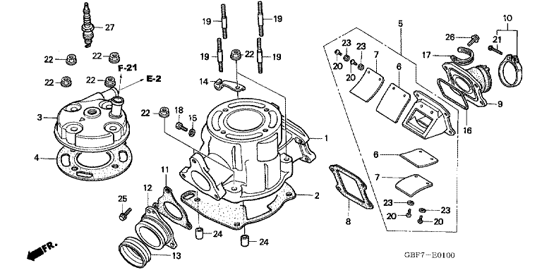 CYLINDER HEAD (CR85R3,4/RB3,4)