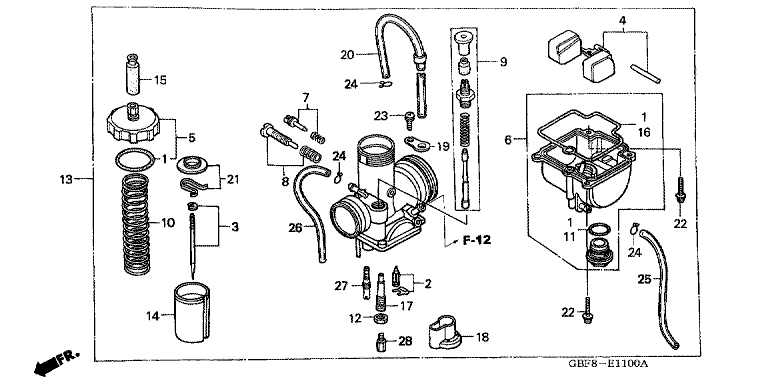 CARBURETOR (CR85R'03,'04/RB'03,'04)