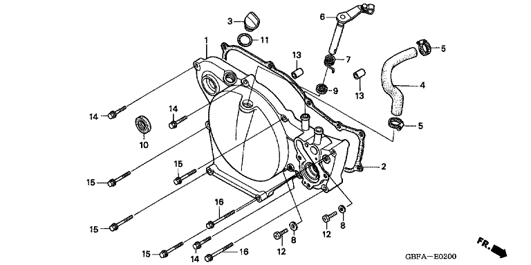 RIGHT CRANKCASE COVER