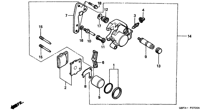 FRONT BRAKE CALIPER