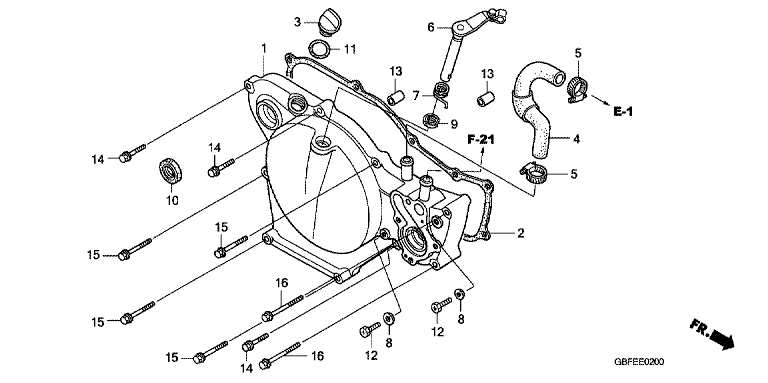 RIGHT CRANKCASE COVER