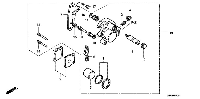 FRONT BRAKE CALIPER