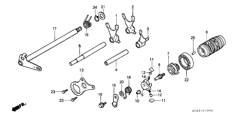 SHIFT DRUM/SHIFT FORK
