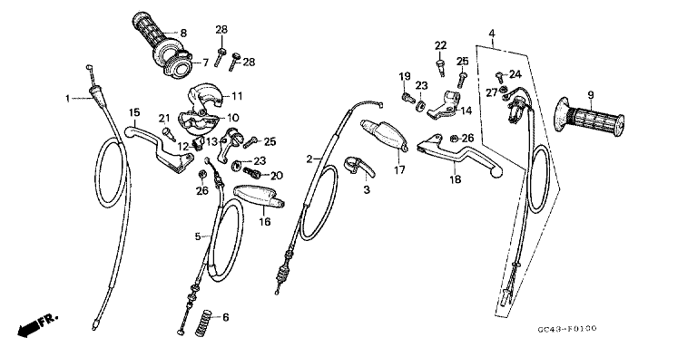 HANDLE LEVER/CABLE