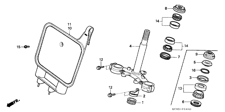 STEERING STEM (RF/RG/RH/RJ/RK)