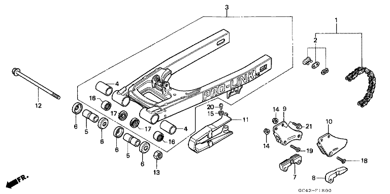 REAR FORK