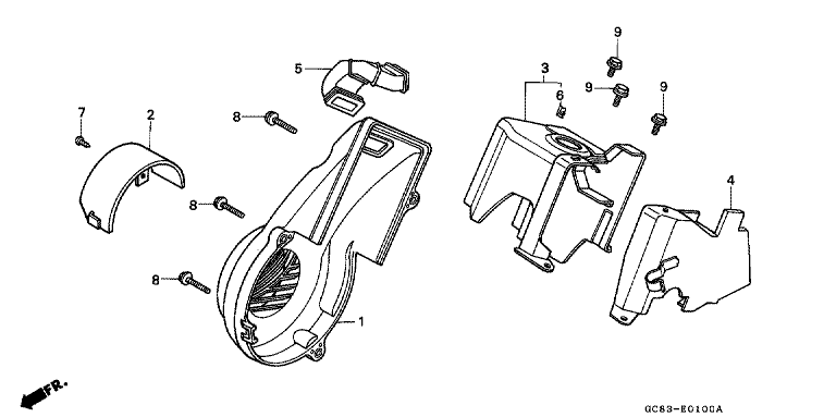 FAN COVER/SHROUD/ AIR GUIDE COVER