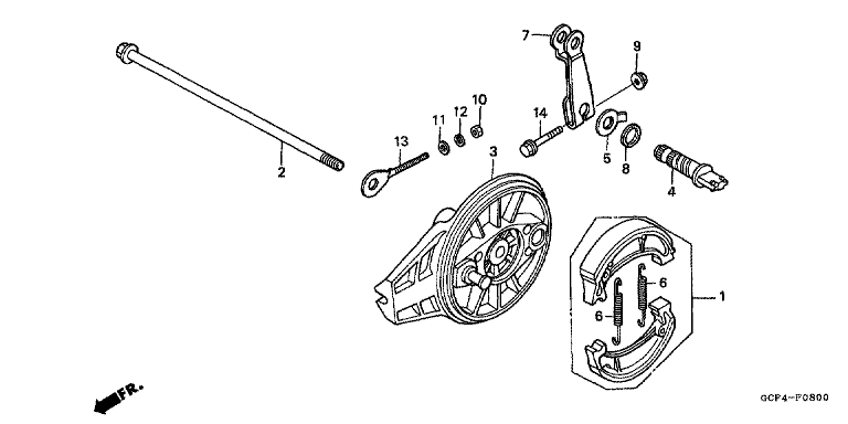 REAR BRAKE PANEL