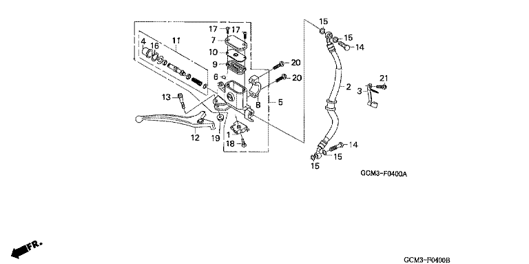 FRONT BRAKE MASTER CYLINDER