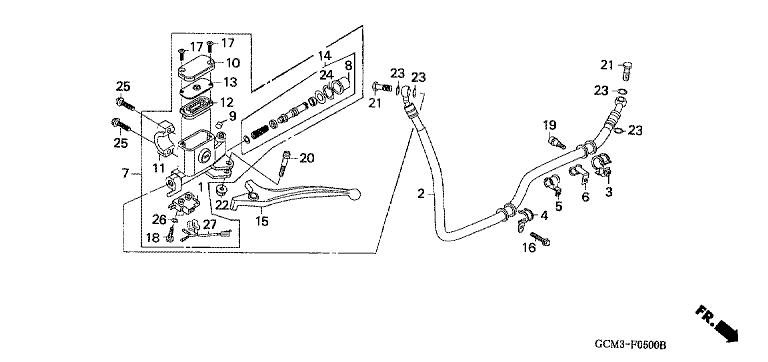 REAR BRAKE MASTER CYLINDER