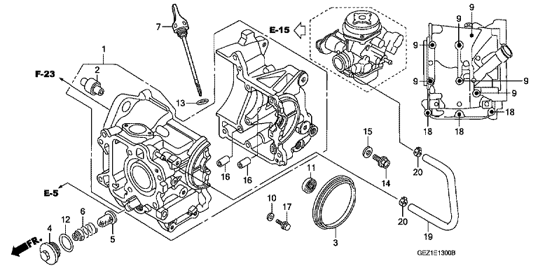 CRANKCASE (NPS501/2/3/4/5/6/7)
