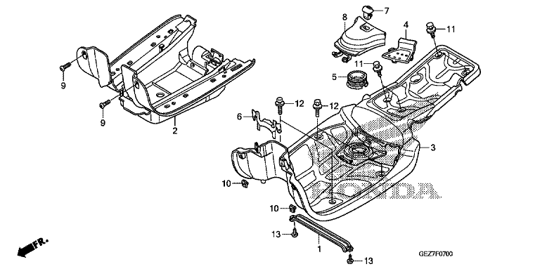 FLOOR FOOTPEG/FOOTREST