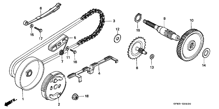 CLUTCH/DRIVE CHAIN/ FINAL GEAR