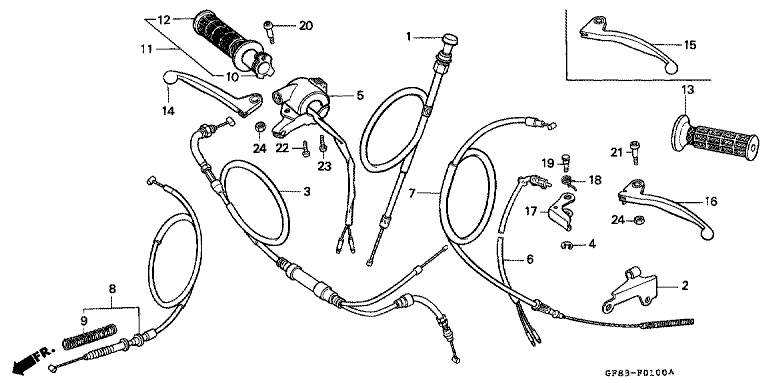 HANDLE LEVER/CABLE/SWITCH