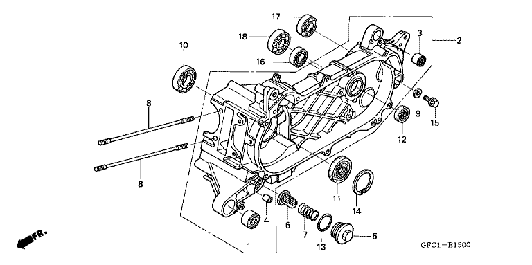 LEFT CRANKCASE