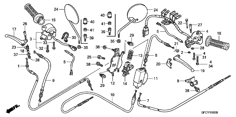 HANDLE LEVER/SWITCH/CABLE
