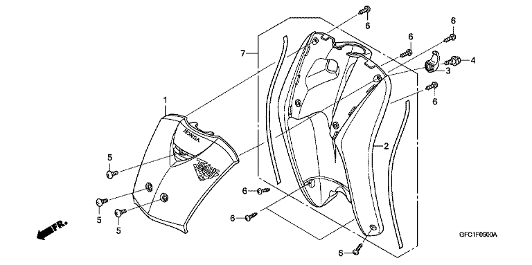 FRONT COVER/LEG SHIELD