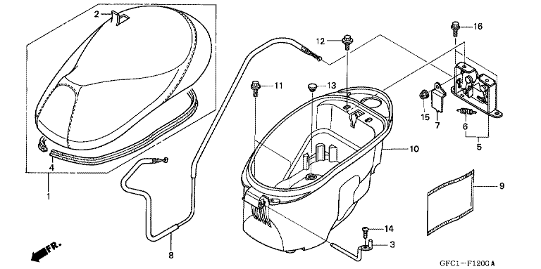SEAT/LUGGAGE BOX