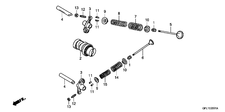 CAMSHAFT/VALVE (Z50J9,B,C,E)