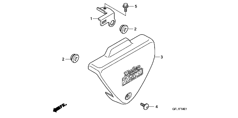 SIDE COVER (Z50J9,B,C,E)