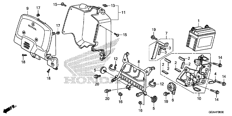 FRONT COVER/BATTERY