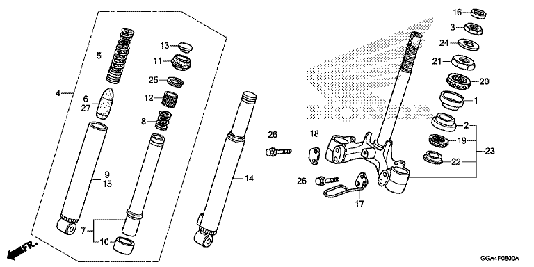 FRONT FORK/STEERING STEM