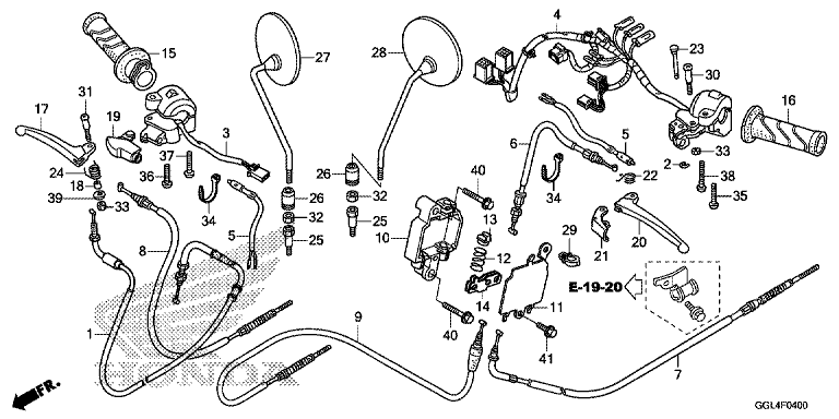 HANDLE LEVER/SWITCH/CABLE