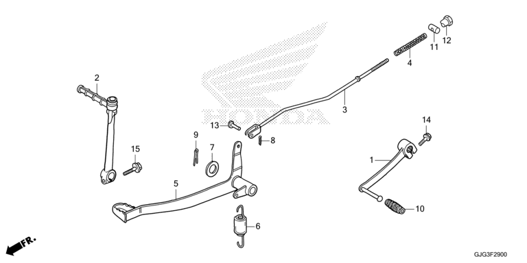 BRAKE PEDAL/KICK STARTER ARM