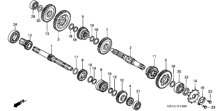 TRANSMISSION (CRF80F)