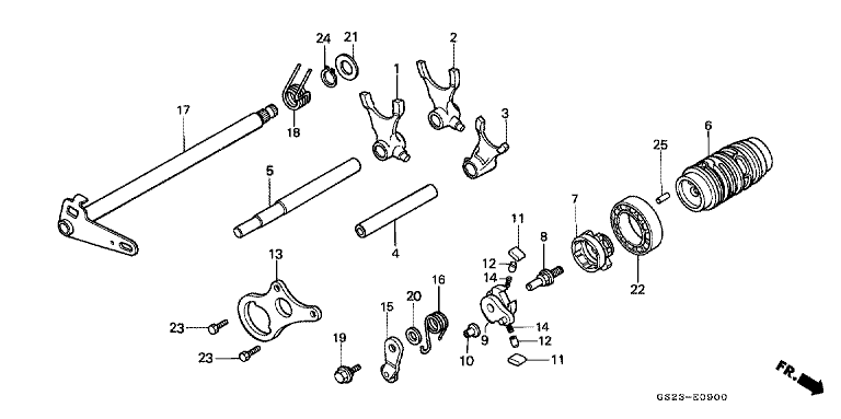SHIFT DRUM/SHIFT FORK