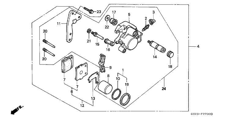 FRONT BRAKE CALIPER