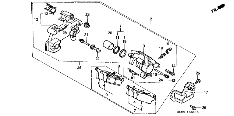 REAR BRAKE PANEL (CR80RN/RP/RR)
