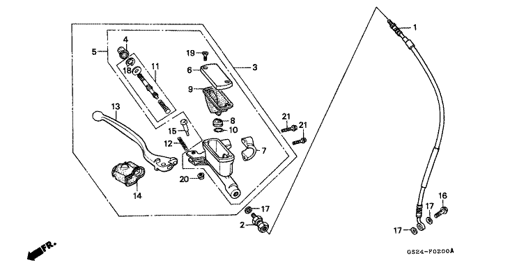 FR. BRAKE MASTER CYLINDER