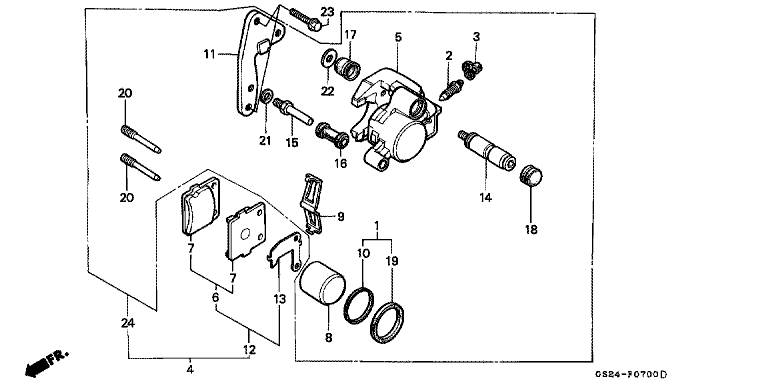 FRONT BRAKE CALIPER