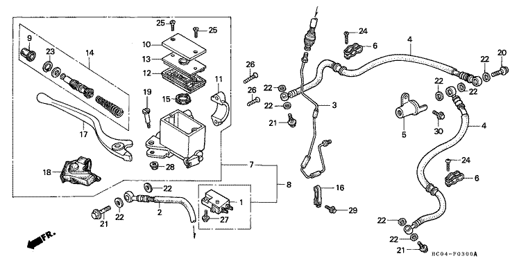 FR. BRAKE MASTER CYLINDER