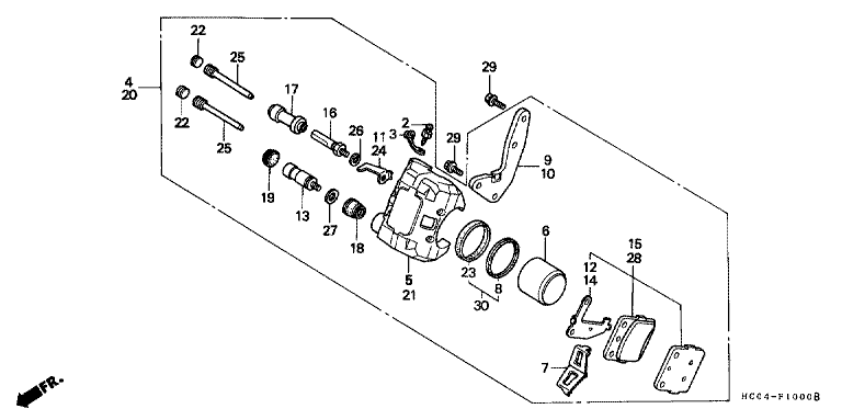 FRONT BRAKE CALIPER