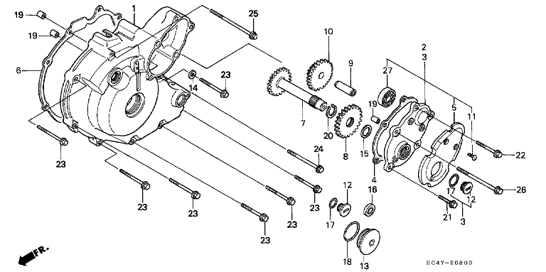 LEFT CRANKCASE COVER