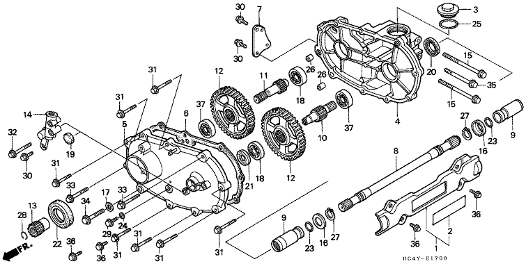 FRONT DRIVESHAFT