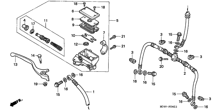 FR. BRAKE MASTER CYLINDER