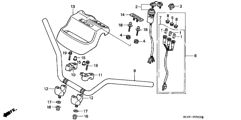 HANDLE BAR/KEY SET