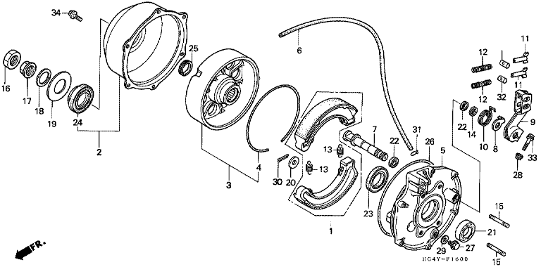 REAR BRAKE PANEL