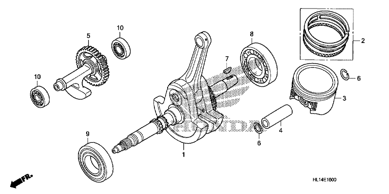 CRANK SHAFT/PISTON