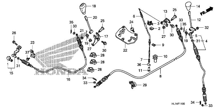SHIFT LEVER/SELECT LEVER