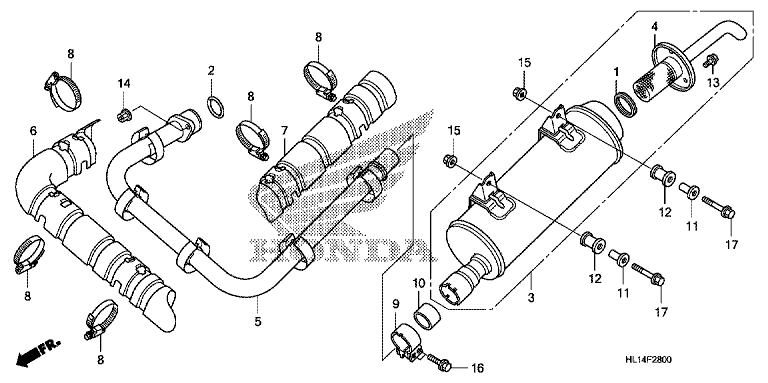 EXHAUST MUFFLER