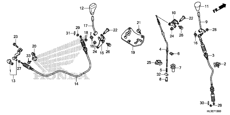 SHIFT LEVER/SELECT LEVER