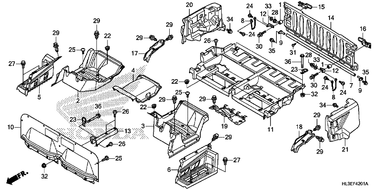 BED PLATE/REAR GATE (SXS700M4/M4P)