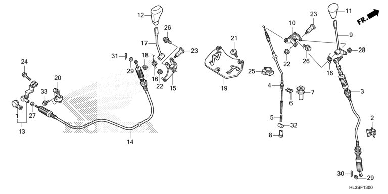 SHIFT LEVER/SELECT LEVER